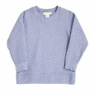 TBBC Cassidy Comfy Crewneck Quitted in Park City Periwinkle Size 6